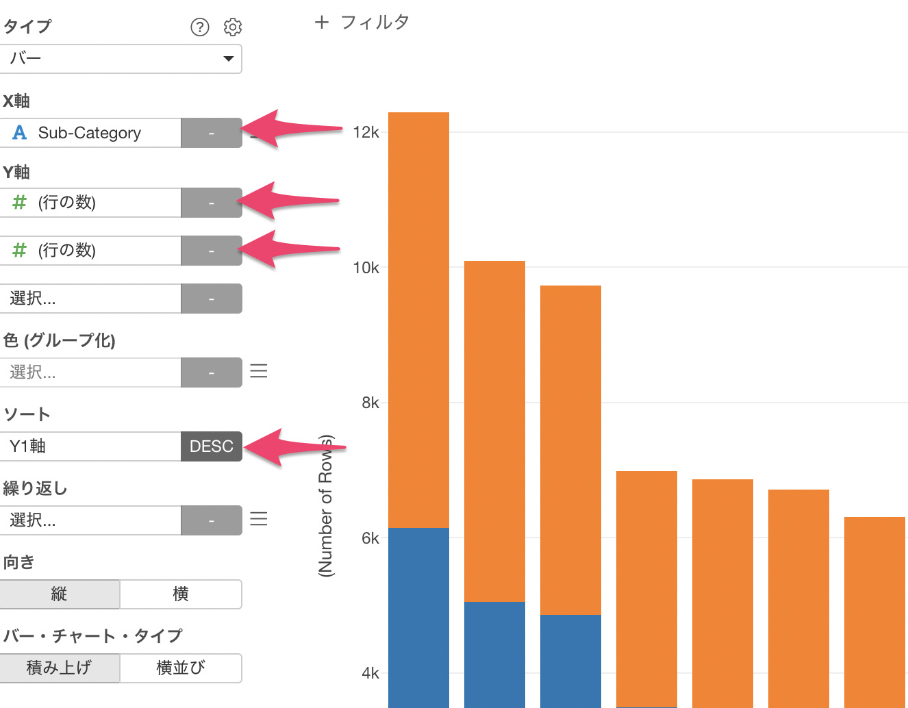 Exploratoryでパレート図の作り方 How To Exploratory コミュニティ